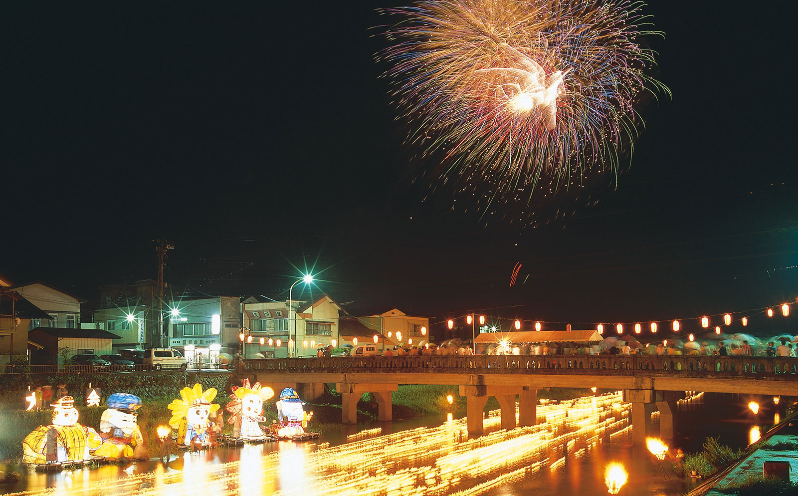 塙流灯花火大会
