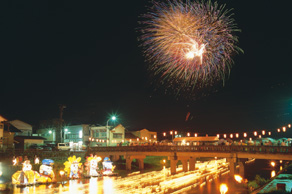 塙流灯花火大会